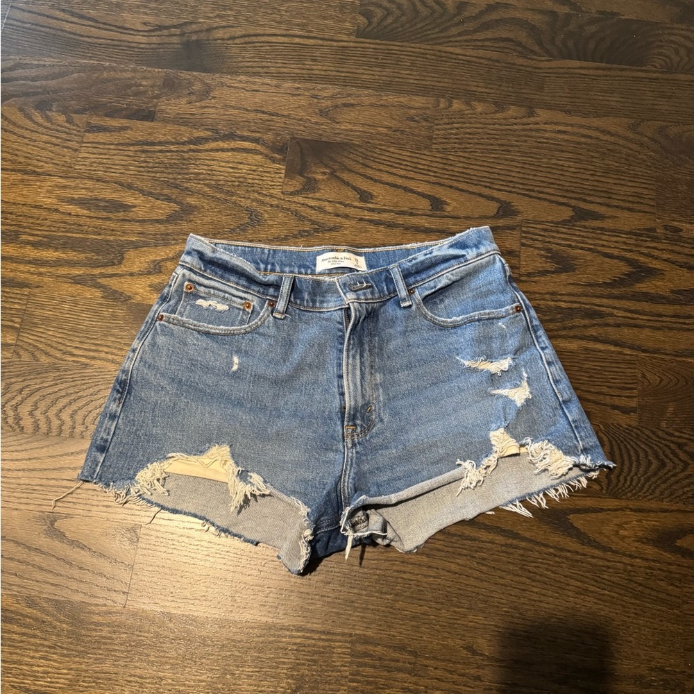 Distressed Denim Shorts